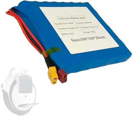 SSCYHT 16S1P 60V 2,2Ah Lithium-Ionen-Akku, 60 Volt Einrad-Akku, 60V 2200mAh Backup-Zubehör mit T + XT60 Stecker