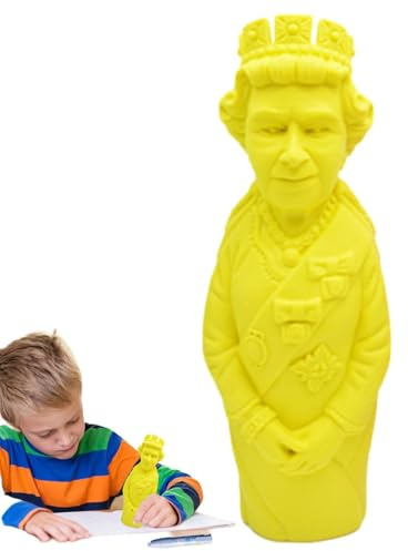 Königin Elizabeth II. Gedenkpuppe – königliche Sammlerpuppe, Zierfigur, Mini-Radiergummi-Zubehör, historisches Souvenir | Geeignet für pädagogische Geschenke, Klassenzimmer, Belohnung, Schreibtischdek