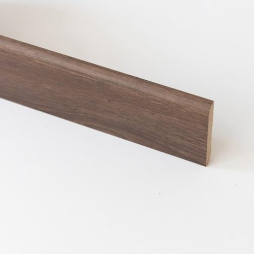10PZ BATTISCOPA IN MDF NOCE SCURO MM.10X70X2400 NextradeItalia Mod.FERX.FFCG