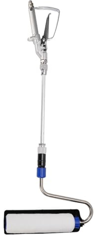 Eujgoov Inner Feed Airless Paint Sprayer Roller 33 Inch Self Priming Roller Brush with 12 Inch Aluminum Extension Pole for Titan Sprayer