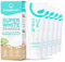 happybrush® Dentifrice vegan SuperWhite au goût de menthe verte - Dentifrice blanchissant pour dents blanches - lot de 5 x 75 ml