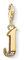 Thomas Sabo Damen Charm-Anhänger J Buchstabe Gold Charm Club 925 Sterling Silber 1616-414-39