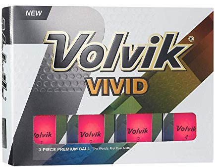 Volvik Vivid Golfbälle, Rose, 1DZ