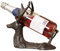 Deer Bottle Holder Cast Iron Freestanding Storage Wine Rack Autumn Wedding Anniversary Wine Gift