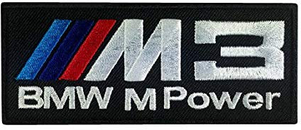 LipaLipaNa M3 M Power Racing Motorsport Aufnäher, 1 Stück, Rechteckig, Embroidered Patch, Patch, Aufbügeln, Medium, Fabric, Motorsport