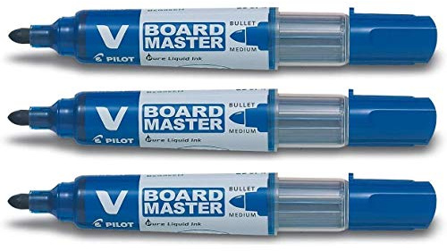 Pilot Set of 3 Board Master Begreen Blackboard Markers Blueaa