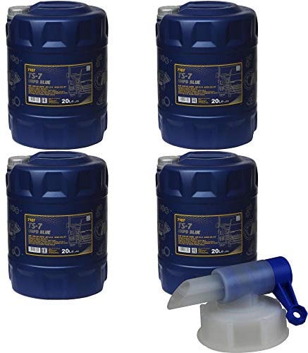4x 20 Liter MANNOL TS-7 UHPD Blue 10W-40 API CJ-4 Motoröl synthetisch Engine Oil