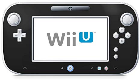 Skins4u Design modding Aufkleber Vinyl Skin Klebe Folie Skins Schutzfolie für Nintendo Wii U Controller Solid State Black