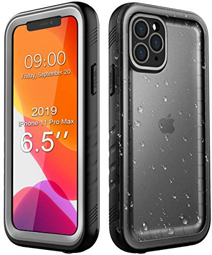 SPORTLINK für iPhone 11 Pro Max Wasserdicht Hülle - 360 Grad Outdoor Schutzhülle mit Kameraschutz Displayschutz [IP68 Waterproof] [6FT Fallschutz Hard Case ] Panzerhülle komplettschutz Schwarz 6,5