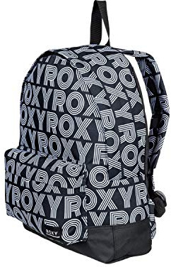 Roxy Womens Sugar Baby Printed Backpack, Anthracite Calif Dreams