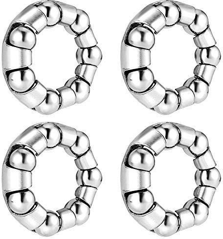 Jaceyon Fahrrad-Kugellager-Halter, -Mountainbike-Teile, 3/16 Zoll x 7 Kugeln, 4 Stück, Fahrrad--Zubehör für MTB, Fahrrad, Kugellager, Halterung, Vorderrad