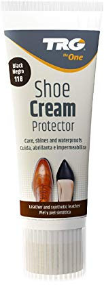 TRG the One Shoe Cream + Protector, Schuhcreme für Leder und Kunstleder, Blau (117 Navy Blue), 75 ml