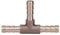 Duokon 3 Voies raccord de Tuyau ， Tout Nouveau Laiton T pièce 3 Voies raccord de raccord de Tuyau de Carburant pour Tuyau de gaz d'huile à air comprimé(6mm)