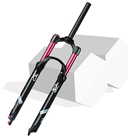 140mm Federweg Magnesiumlegierung Fahrrad Federung Vorne Gabel,26/27,5/29 Zoll MTB Luft-Federgabel Rebound Adjust (Color : Straight Manual Lock, Size : 29inch)