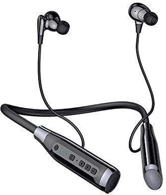 LAMA Bluetooth 5.4 Kopfhörer Sport Ohrhörer 100h Spielzeit Noise Cancelling Ohrhörer IPX5 Wasserdicht Kopfhörer In Ear Headset mit Batterieanzeige Mikrofon Nackenbügel Magnetisches Earbuds