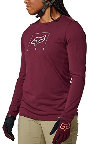Fox Racing - RANGER DR MID Long Sleeve Jerseys - Erwachsene Damen - MTB-Trikot, Radtrikot, Mountainbike-Shirt, Trail-Trikot, Dunkles Kastanienbraun , L
