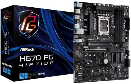 Asrock H670 PHANTOM GAMING RIPTIDE, Intel H670, 1700, ATX, 4 DDR4, HDMI, DP, PCIe5, 3x M.2