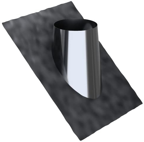 Kratki Pasamuros de techo DW | Adam DW con plomo 180 45 ° accesorio de chimenea | Robusto, de acero resistente al ácido y resistente a altas temperaturas