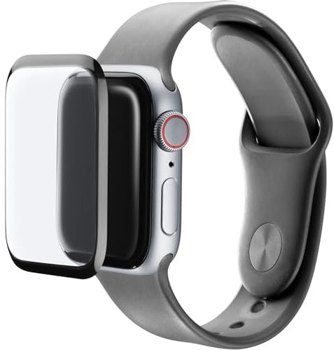 Cellularline - Impact Glass Watch - Apple Watch 45 mm - extrem flexibel und resistent - transparentes Hybridglas