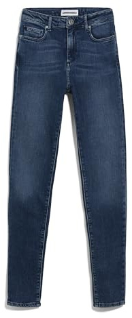 ARMEDANGELS Damen Jeans Skinny Leg Mid Waist Bio-Baumwoll Mix X-Stretch TILLAA Skinny Fit Stone Wash 27/28