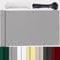 Balkon Windschutz Ohne Bohren Windschutz Balkon meterware Tuch fest Kunststoff Wetterfest UV-Schutz Blickdichter Balkonsichtschut für Privatsphäre Terrasse Grau 80x450cm