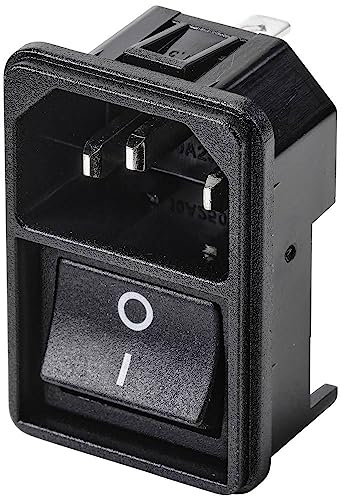 TRU COMPONENTS TC-10088380 Kaltgeräte-Steckverbinder Stecker, Einbau vertikal Gesamtpolzahl: 3 10A