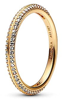 PANDORA 14k Gold-plated, clear cubic zirconia 169679C01-44