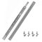 HELPMATE Nut Schubladenschiene 17 mm Länge 310 mm 1 Paar 2er Set Kugelauszug Schubladenauszug Schienensystem Schubladenführung Teilauszug Stahl verzinkt silber inkl. Befestigungsmaterial