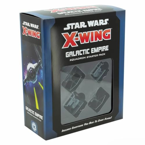 Star Wars X-Wing 2nd Edition Miniaturen Game Galactic Empire Squadron Starter Pack,Durchschnittliche Spielzeit 45 Minuten,Hergestellt von Atomic Mass Games