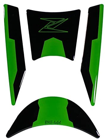 Tankpad Schlüsselschutz 3D Aufkleber kompatibel für Kawasaki Z650 grün X550504VA