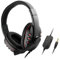 RIVINE Cuffie da gioco con microfono for PS4 PC Surround Reduction Earphone, rosso