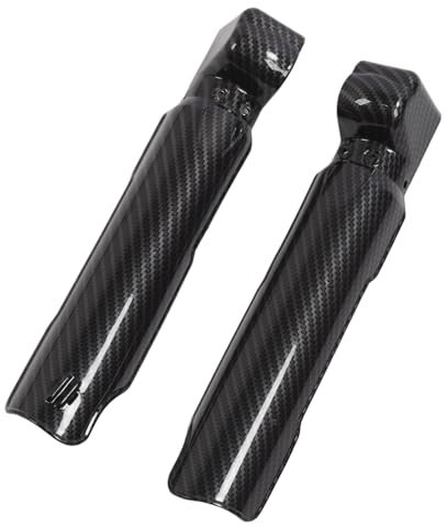 Pyhodi Lot de 2 Protections de Fourche de Moto en Fibre de Carbone pour SurRon Light Bee X S avec D'amortisseur, Couvercles de Fourche Avant, Haute Résistance, Esthétique