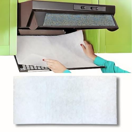 Parpyon Filtro Cappa Cucina Universale 45x95 cm Ritagliabile - Antiodore, AntiGrasso Assorbente per Cappe Aspiranti