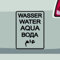 Stickerfreaks Wasser Text Aufkleber Überleben Sticker Water Aqua Auto Bike Decal Offroad Aufkleber Größe: 8x6cm (S) | Farbe: 70-schwarz | Überleben Sticker Kleber Deko Tuning Schriftzug