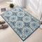 Hafaa Door Mat Indoor & Outdoor - Non Slip Heavy Duty Doormats - Stylish & Printed Mat - Perfect Dust Grabbing Shoes Scrapper Door Mats (Luna Blue, 40cm x 60cm)