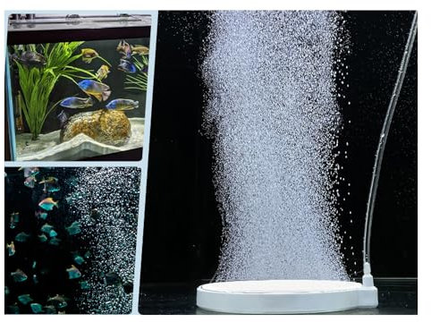 Fish Tank Aerator Aquarium Nano Air Stone, Ultra High Dissolved Fish Tank Bubbler Oxygen Diffuser, Hydroponics Nano Oxygen Aerator Stone (C-50)