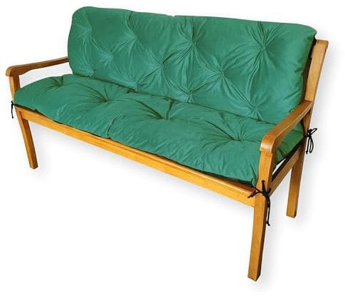 4L Textil Gartenbankauflage Hollywoodschaukel Auflage Bankauflage Outdoor Sitzkissen Bank Gartenbank Auflage Bankkissen Sitzauflage Bank Sitzpolster Bank (100x60x50 cm, Grün)