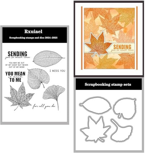 Rxuiael 2024–2025–2026 Stempel und Stanzformen, Stempel und Stanzformen für Kartenherstellung, Thanksgiving-Stempel, Weihnachtsstempel, Stanzschablonen, Kartenbastel-Stempel