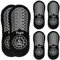 OWLMATE 3 Paares Pilates Socken, Yoga Socken, Pilates Socks, Rutschfeste Socken für Yoga, Barre, Pilates, Tanz, Barfuß, Trampolin, Zuhause, Krankenhaus für Damen und Herren