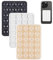 Desenda 3 PCS Silicone Suction Phone Pads for All Smartphones, Hands-Free Suction Phone Holders Suction Phone Case Sticky Grip Mount for Mirror, Selfie, Video (White Black Translucent)