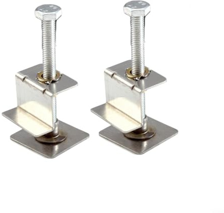 BlissfulAbode Fliesen-Nivellierwerkzeuge, 2 Stück, verstellbarer Höhenregler, Wandboden-Locator, Heber für Präzisions-Installationswerkzeug, 4,5 x 11,5 cm, Silber
