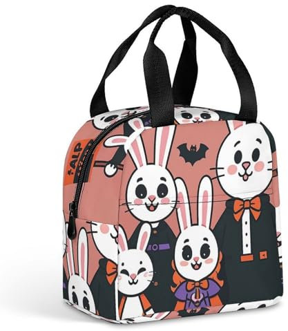 Lunchtasche für Damen, isolierte Lunchbox für Arbeit, Happy Outing, Lunch-Tasche für Büro, Reisen