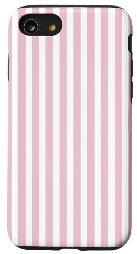 Pink Coquette Stripe Vertical Cute Girly Minimal Balletcore Case for iPhone SE (2020) / 7 / 8