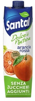 Santal Arancia Rossa Senza Zuccheri Aggiunti 1 Litro Confezione da 3 Brick