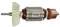 XUBOR AC220-240V Rotor Armature, for makita, GA9050 GA7050 Angle Grinder Rotor Armature Anchor Accessories Replacement Power Tools Motor Rotor