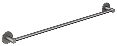 Portasciugamani bianco latte in lega di alluminio asta singola per bagno e toilette 60 cm grigio appeso portasciugamani design salvaspazio resistente alla ruggine facile installazione