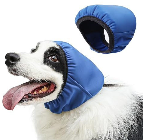 Duuclume Cache-oreilles imperméables pour chat et chien, pour le toilettage et la natation, cache-oreilles antibruit pour le sommeil, soulagement de l'anxiété (taille S)