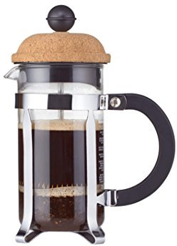 Bodum Chambord Kaffeebereiter 3 Tassen, Glas, Transparent/Kork, 7.5 cm