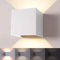 12W Dimmer Wandleuchte Innen Wandlampe Wasserdicht Mit Einstellbar Abstrahlwinkel IP65 LED Wandbeleuchtung Aussen & Innen Warmweiß -Weiß