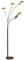 vidaXL Stehlampe Stehleuchte Standleuchte Leselampe Leseleuchte Bodenlampe Wohnzimmerlampe Bogenlampe Bogenleuchte 200cm 5xE14 Silbern